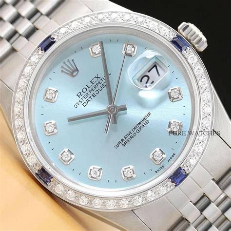 full ice rolex|Rolex datejust ice blue.